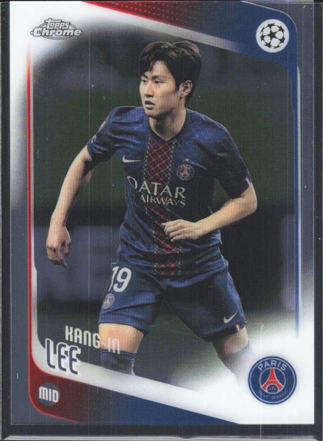 2025-26 Topps Chrome UEFA Club Competitions #185 Kang-in Lee – framsida
