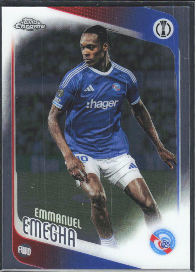 2025-26 Topps Chrome UEFA Club Competitions #110 Emanuel Emegha – framsida
