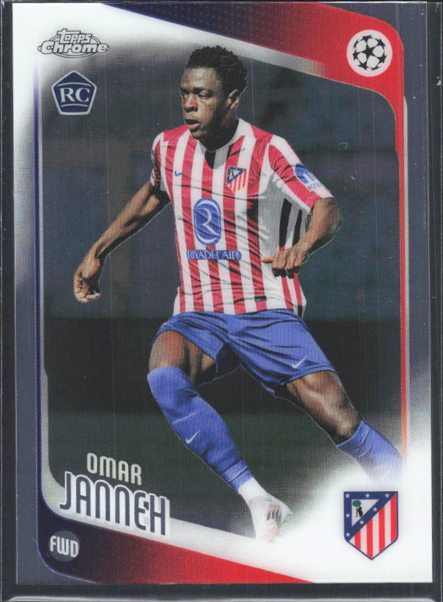 2025-26 Topps Chrome UEFA Club Competitions #137 Omar Janneh – framsida