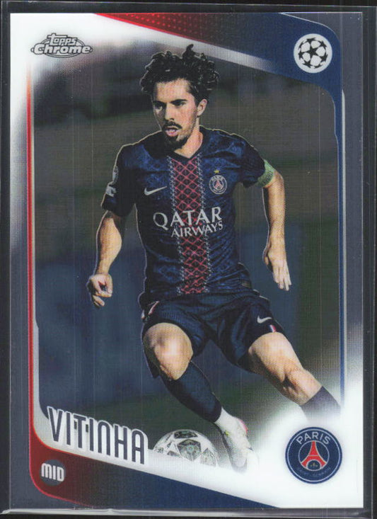 2025-26 Topps Chrome UEFA Club Competitions #46 Vitinha – framsida