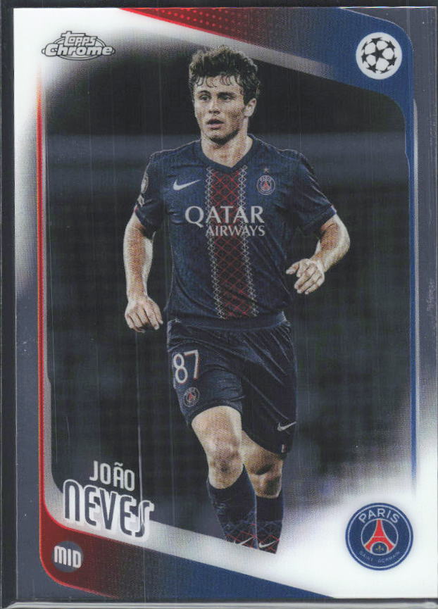 2025-26 Topps Chrome UEFA Club Competitions #14 João Neves – framsida