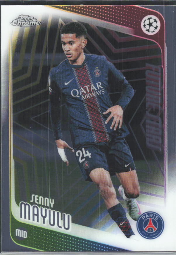 2025-26 Topps Chrome UEFA Club Competitions #22 Senny Mayulu – framsida