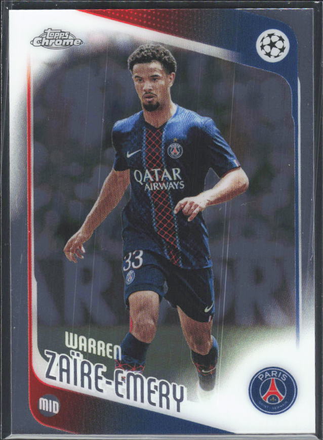 2025-26 Topps Chrome UEFA Club Competitions #170 Warren Zaïre-Emery – framsida