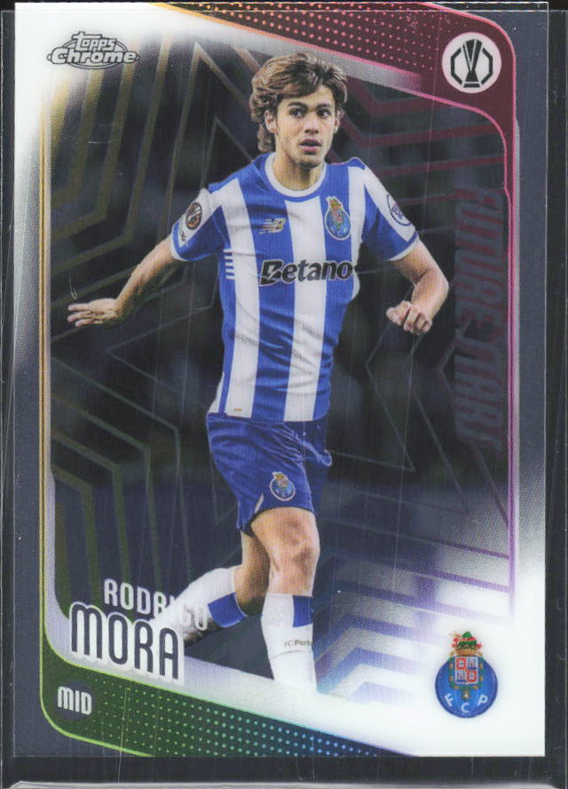 2025-26 Topps Chrome UEFA Club Competitions #83 Rodrigo Mora – framsida