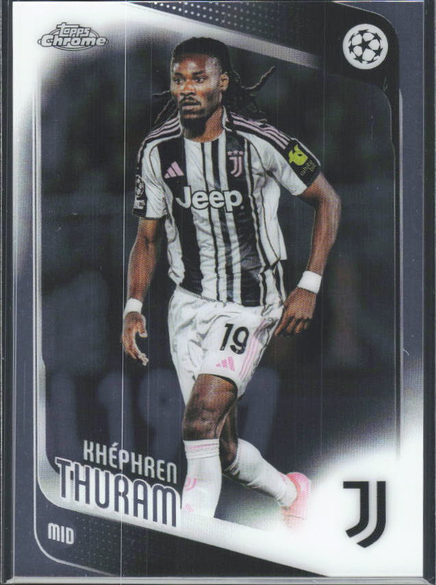 2025-26 Topps Chrome UEFA Club Competitions #71 Khéphren Thuram – framsida