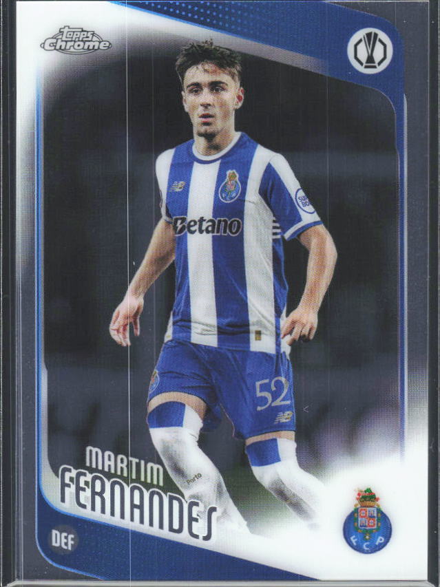2025-26 Topps Chrome UEFA Club Competitions #62 Martim Fernandes – framsida