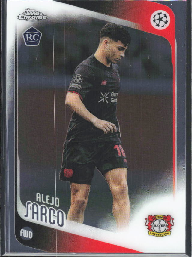 2025-26 Topps Chrome UEFA Club Competitions #44 Alejo Sarco – framsida