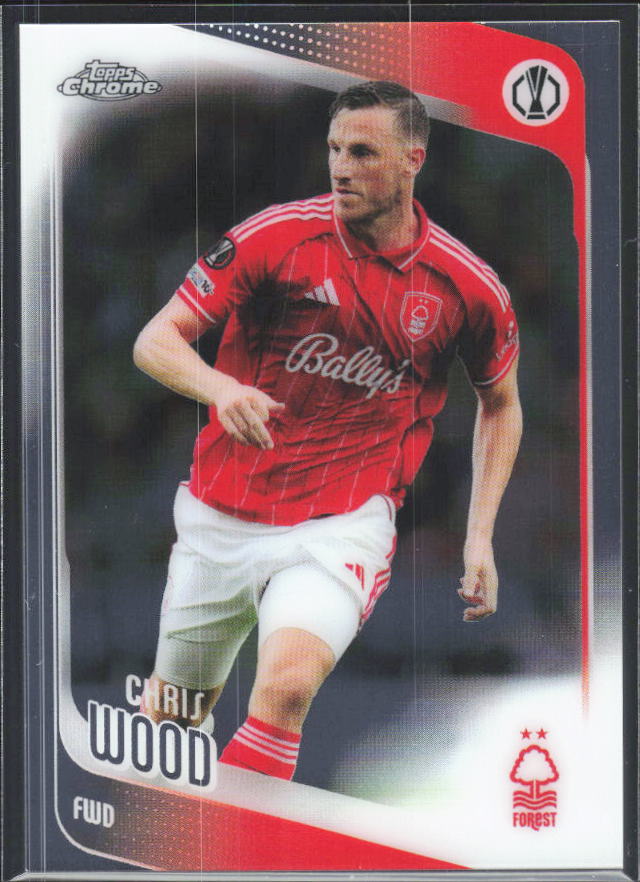 2025-26 Topps Chrome UEFA Club Competitions #186 Chris Wood – framsida