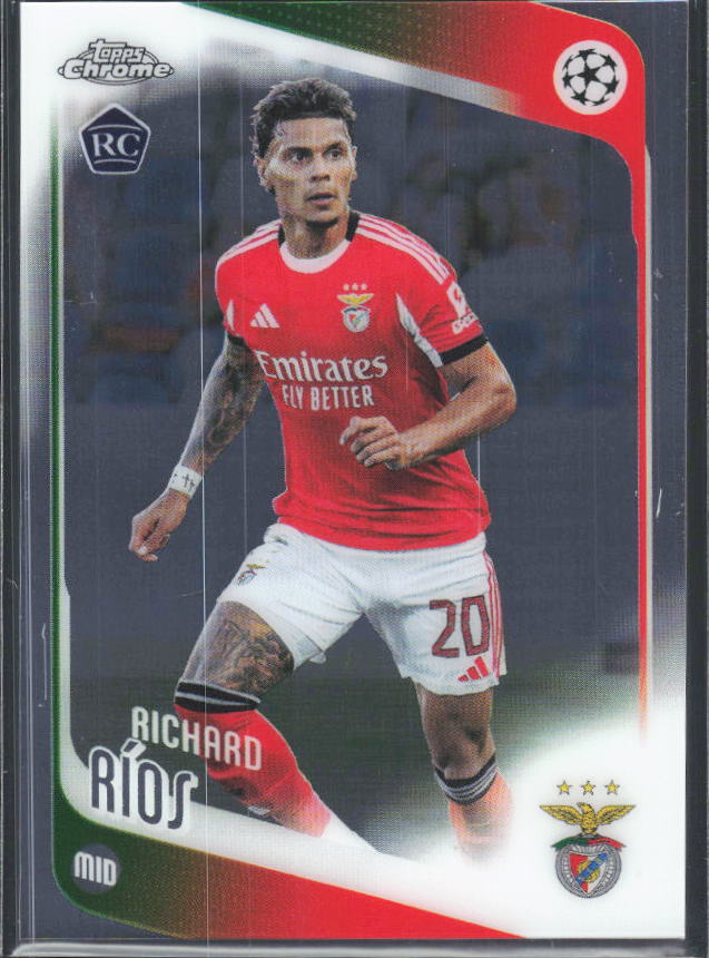 2025-26 Topps Chrome UEFA Club Competitions #16 Richard Ríos – framsida
