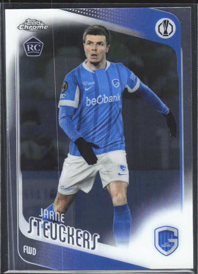 2025-26 Topps Chrome UEFA Club Competitions #126 Jarne Steuckers – framsida