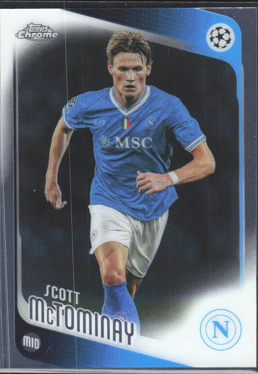 2025-26 Topps Chrome UEFA Club Competitions #41 Scott McTominay – framsida