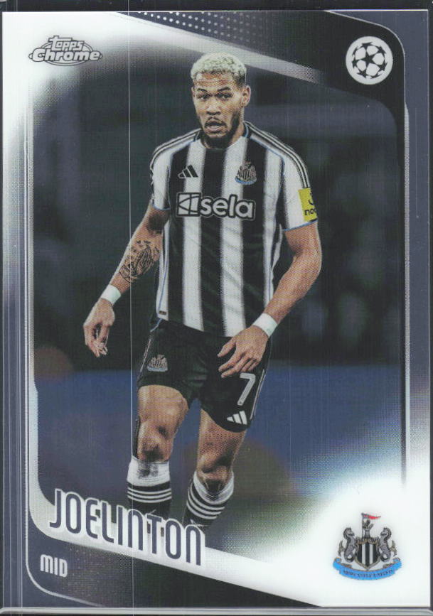 2025-26 Topps Chrome UEFA Club Competitions #23 Joelinton – framsida