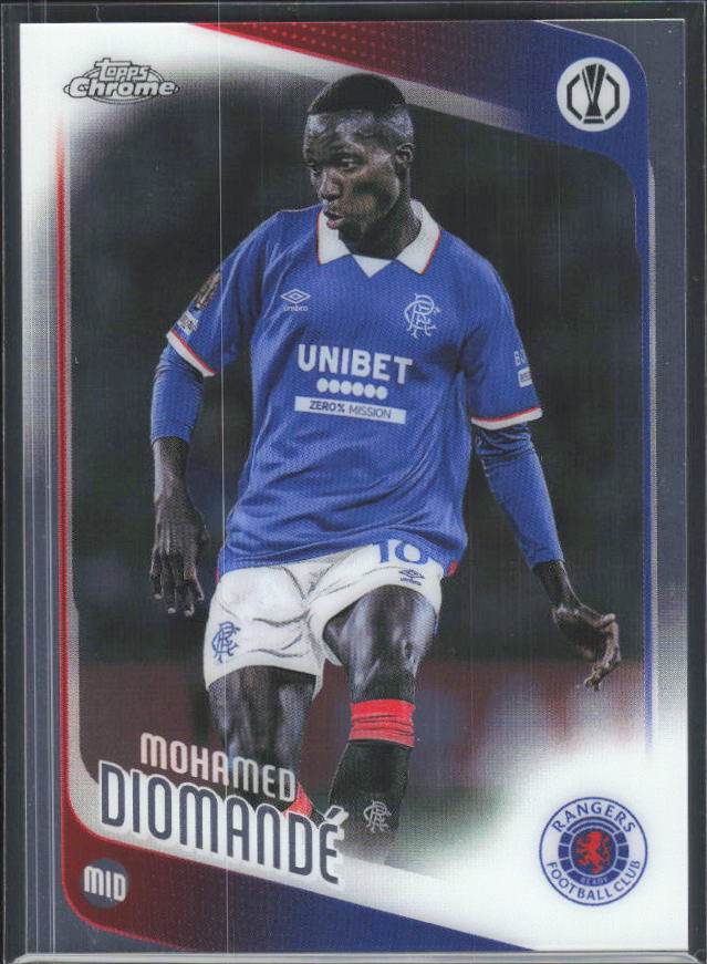 2025-26 Topps Chrome UEFA Club Competitions #45 Mohamed Diomandé – framsida