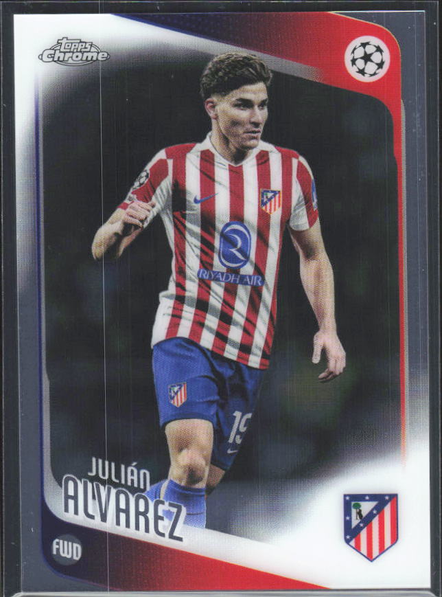 2025-26 Topps Chrome UEFA Club Competitions #154 Julián Alvarez – framsida