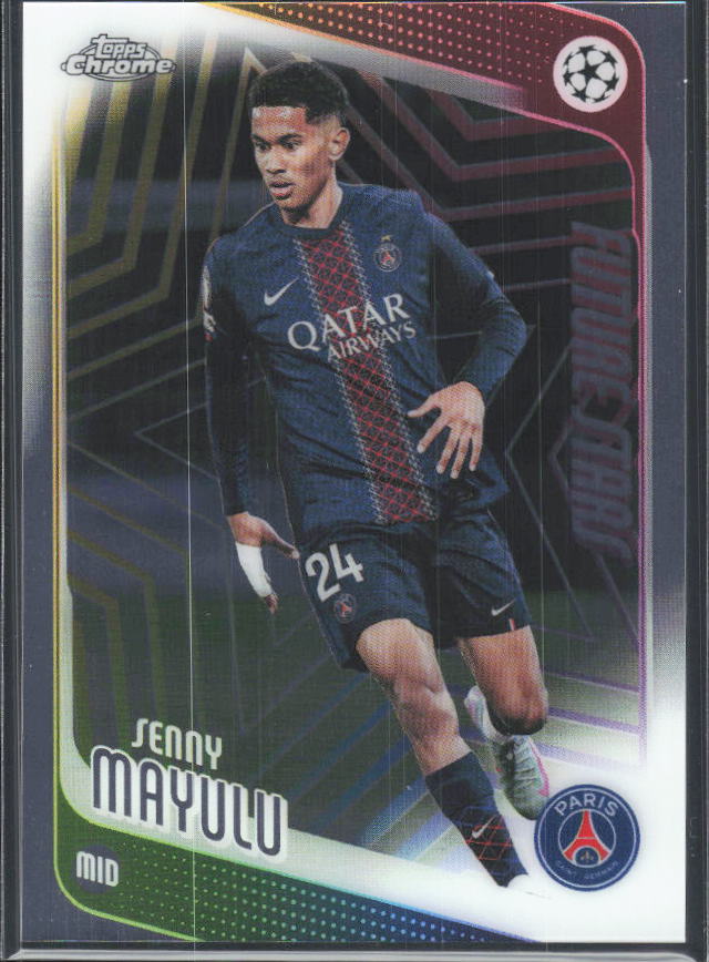2025-26 Topps Chrome UEFA Club Competitions #22 Senny Mayulu – framsida