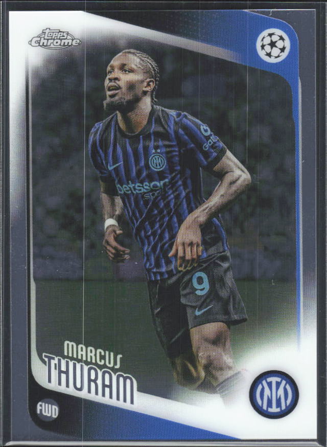 2025-26 Topps Chrome UEFA Club Competitions #48 Marcus Thuram – framsida