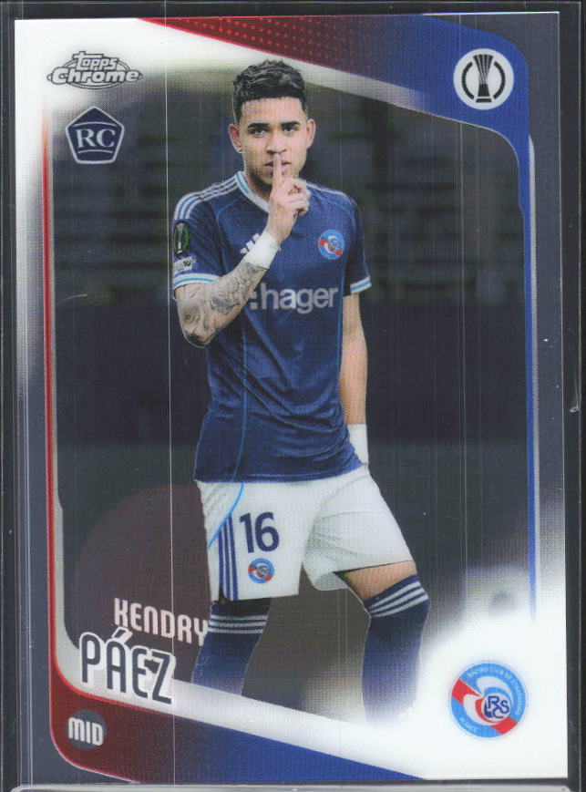 2025-26 Topps Chrome UEFA Club Competitions #29 Kendry Páez – framsida