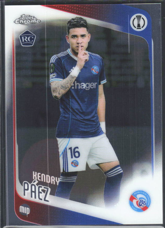 2025-26 Topps Chrome UEFA Club Competitions #29 Kendry Páez – framsida