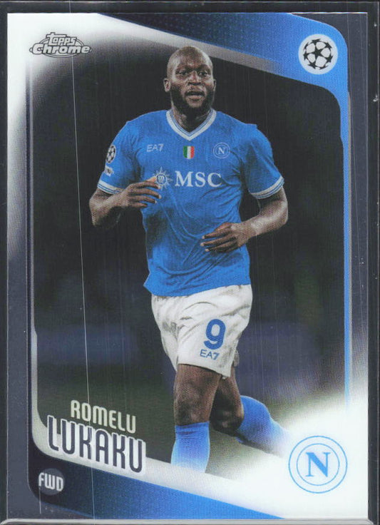 2025-26 Topps Chrome UEFA Club Competitions #76 Romelu Lukaku – framsida