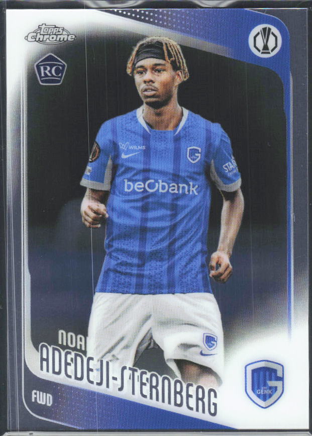 2025-26 Topps Chrome UEFA Club Competitions #122 Noah Adedeji-Sternberg – framsida