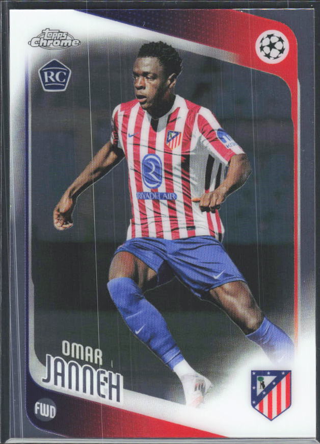 2025-26 Topps Chrome UEFA Club Competitions #137 Omar Janneh – framsida