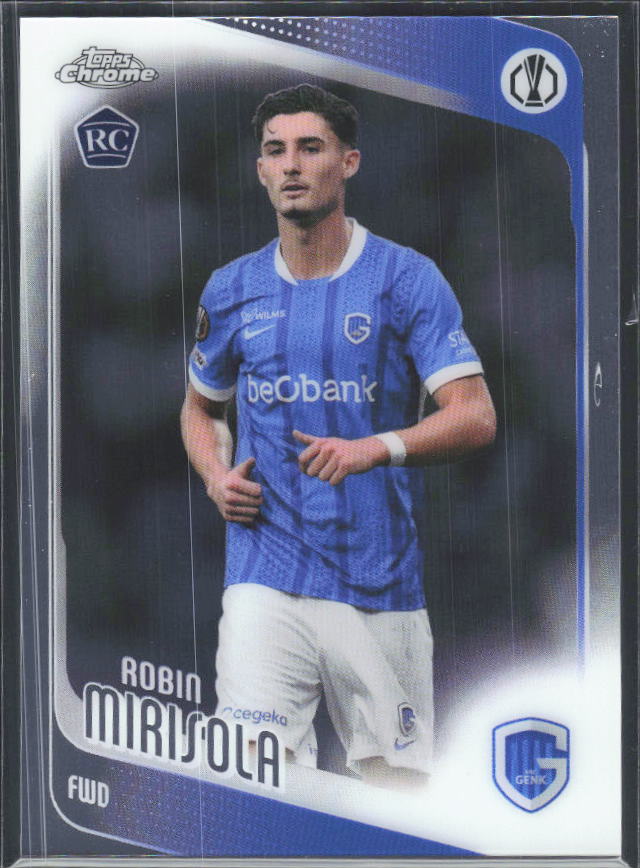 2025-26 Topps Chrome UEFA Club Competitions #26 Robin Mirisola – framsida