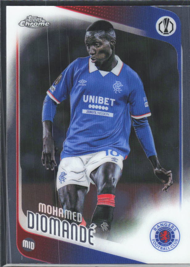 2025-26 Topps Chrome UEFA Club Competitions #45 Mohamed Diomandé – framsida