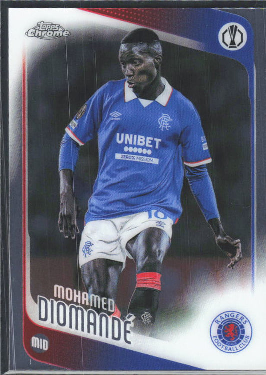 2025-26 Topps Chrome UEFA Club Competitions #45 Mohamed Diomandé – framsida