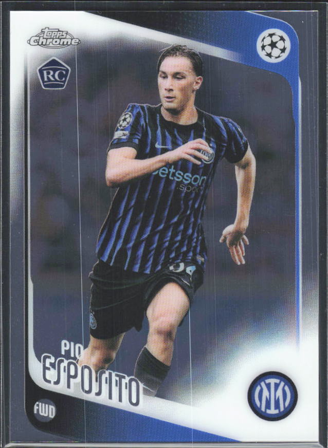2025-26 Topps Chrome UEFA Club Competitions #163 Pio Esposito – framsida
