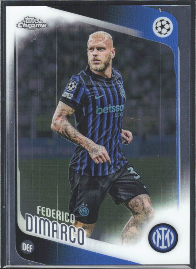 2025-26 Topps Chrome UEFA Club Competitions #37 Federico Dimarco – framsida