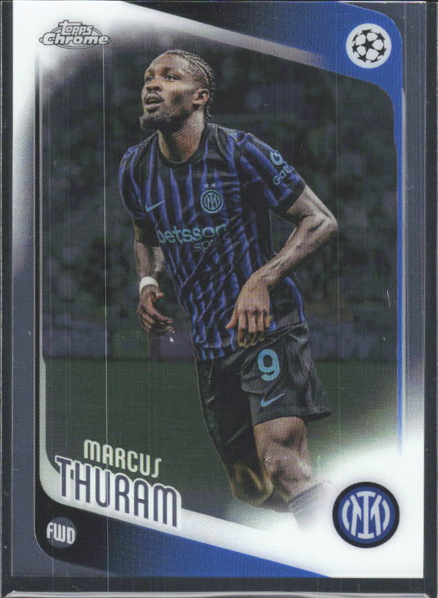 2025-26 Topps Chrome UEFA Club Competitions #48 Marcus Thuram – framsida