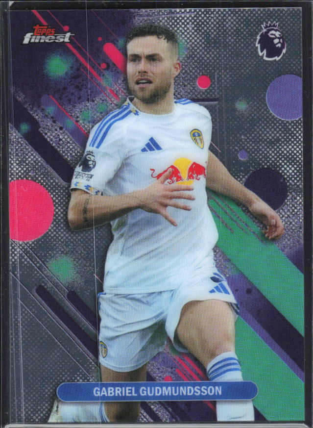 2025-26 Topps Finest Premier League #47 Gabriel Gudmundsson – framsida