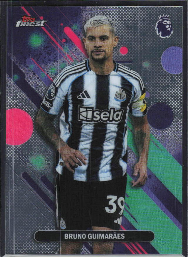 2025-26 Topps Finest Premier League #74 Bruno Guimarães – framsida