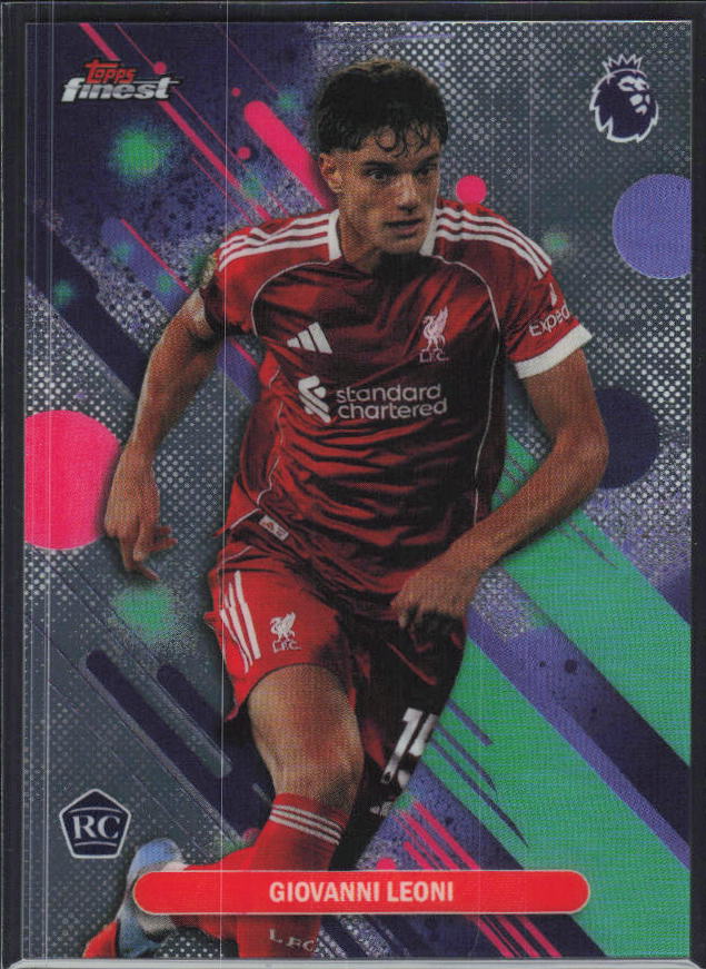 2025-26 Topps Finest Premier League #60 Giovanni Leoni – framsida
