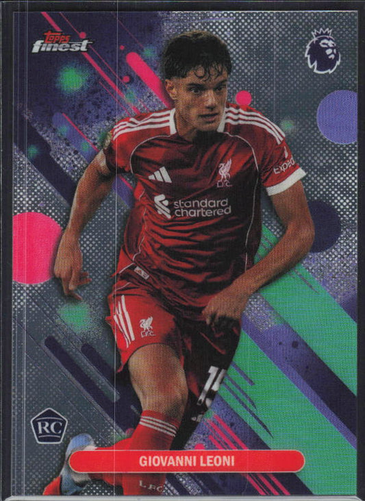 2025-26 Topps Finest Premier League #60 Giovanni Leoni – framsida