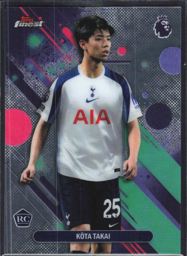 2025-26 Topps Finest Premier League #92 Kōta Takai – framsida