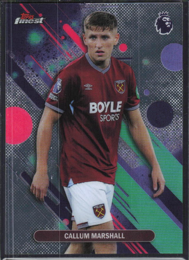 2025-26 Topps Finest Premier League #97 Callum Marshall – framsida