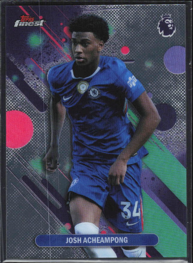 2025-26 Topps Finest Premier League #30 Josh Acheampong – framsida