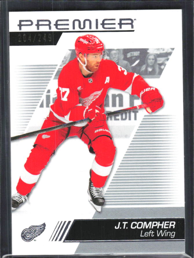 2025-26 Upper Deck Premier J.T. Compher #47 Base 104/249 – framsida