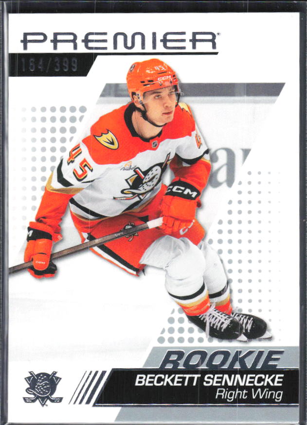 2025-26 Upper Deck Premier Beckett Sennecke #120 Rookie 164/399 – framsida