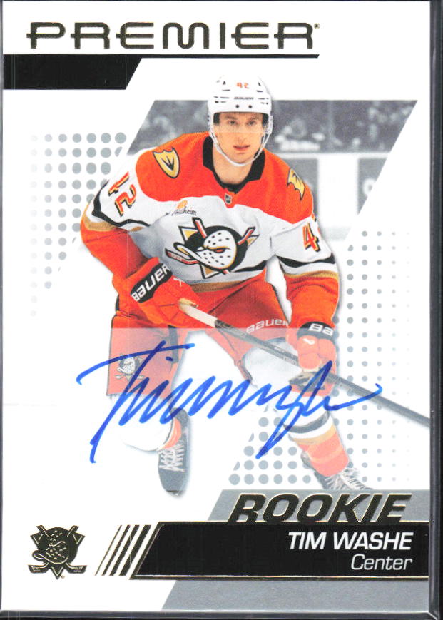 2025-26 Upper Deck Premier Tim Washe #102 Rookie Auto – framsida