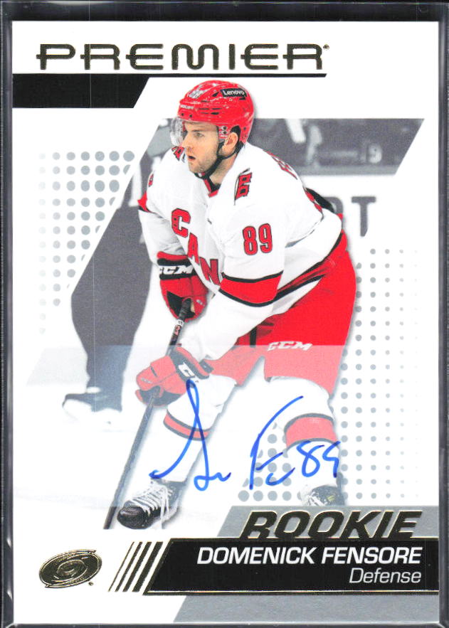 2025-26 Upper Deck Premier Domenick Fensore #145 Rookie Auto – framsida