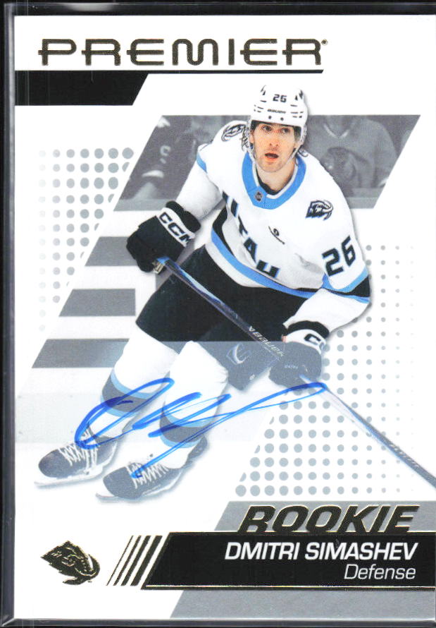 2025-26 Upper Deck Premier Dmitri Simashev #117 Rookie Auto – framsida