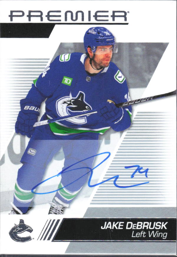 2025-26 Upper Deck Premier Jake DeBrusk #89 Auto – framsida