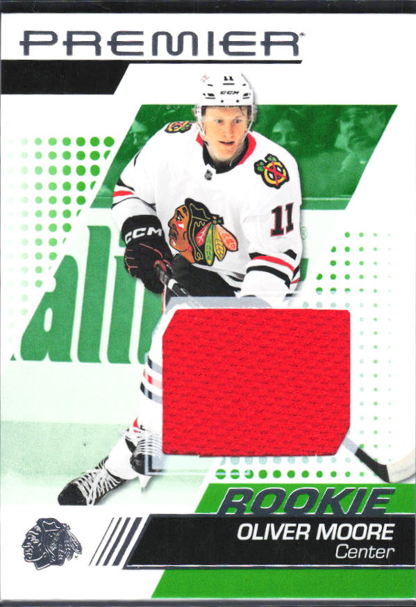 2025-26 Upper Deck Premier Oliver Moore #135 Rookie Jersey – framsida