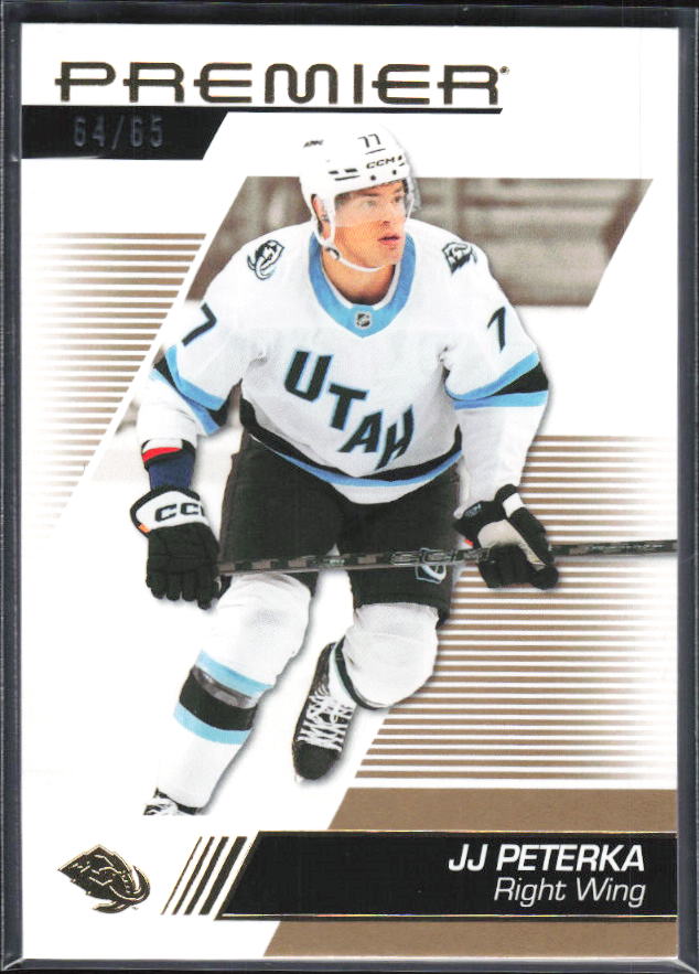 2025-26 Upper Deck Premier JJ Peterka #53 Gold 64/65 – framsida