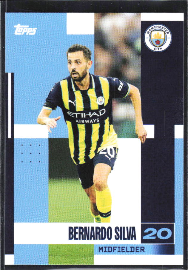 2024-25 Topps Manchester City Team Set #15 Bernardo Silva – framsida