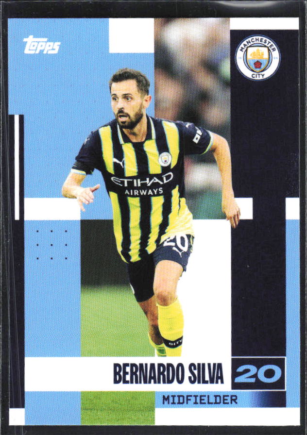 2024-25 Topps Manchester City Team Set #15 Bernardo Silva – framsida