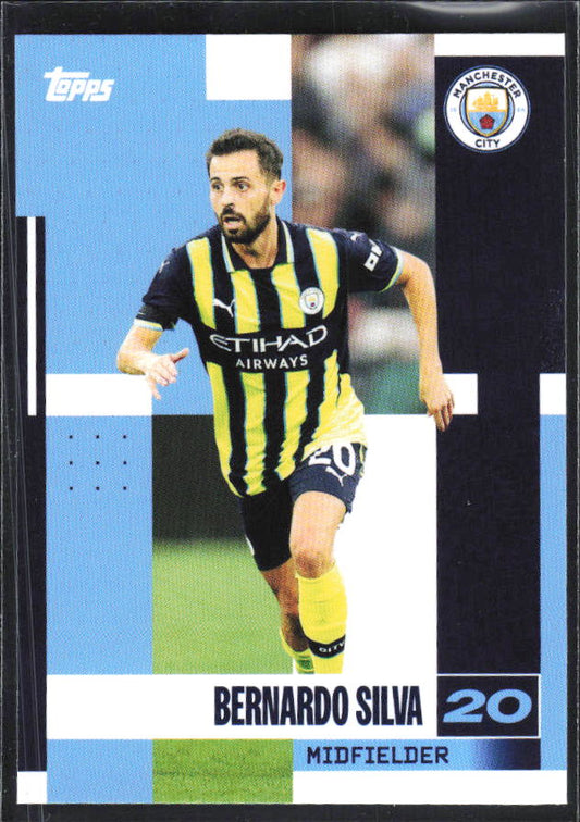 2024-25 Topps Manchester City Team Set #15 Bernardo Silva – framsida