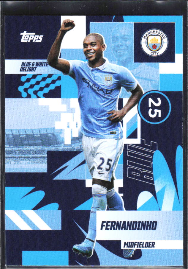 2024-25 Topps Manchester City Team Set #30 Fernandinho – framsida